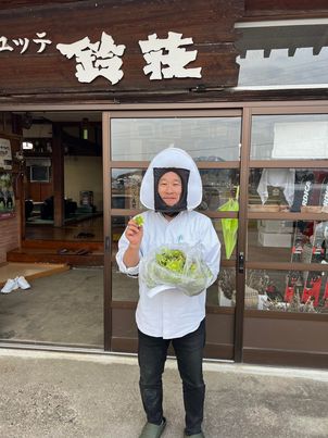 おにぎりマンは長野県飯山市に訪問中！　～寝屋川　お米屋さん～